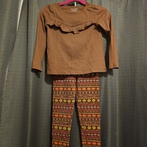 The Children's Place Brown and Multicolor Thanksgiving Kids Set